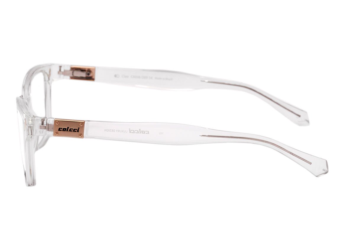 Colcci Cleo Transparente Brilho - Lente 5,4 cm - Grau