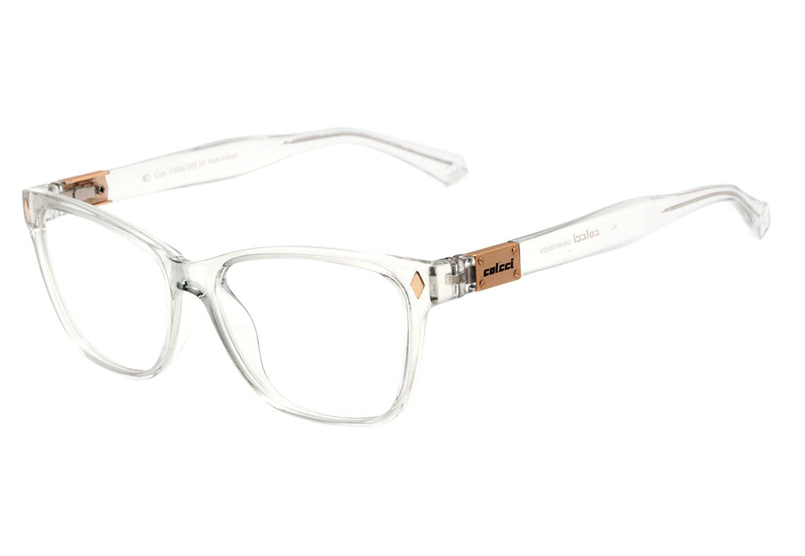 Colcci Cleo Transparente Brilho - Lente 5,4 cm - Grau