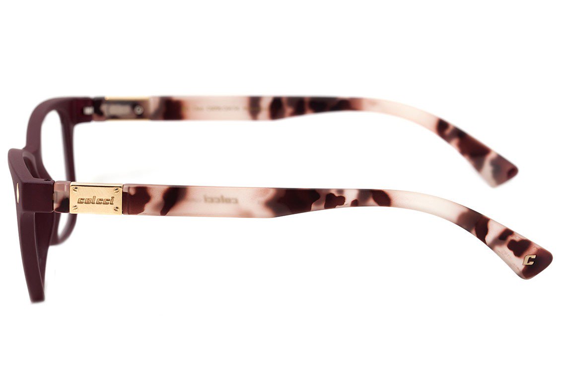 Óculos de Grau Colcci Cleo Vinho Fosco e Mesclado - 54 mm