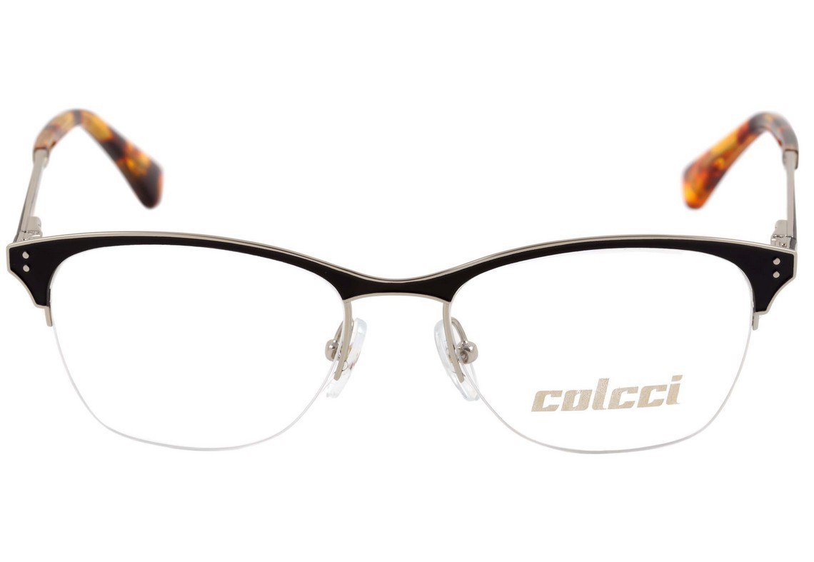 Óculos de Grau Colcci CRM 6002 Preto Fosco e Dourado - 50 mm