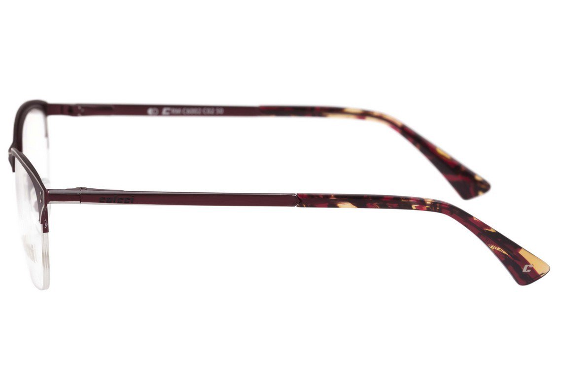 Óculos de Grau Colcci CRM 6002 Vinho Fosco e Prata - Lente 5,0 cm