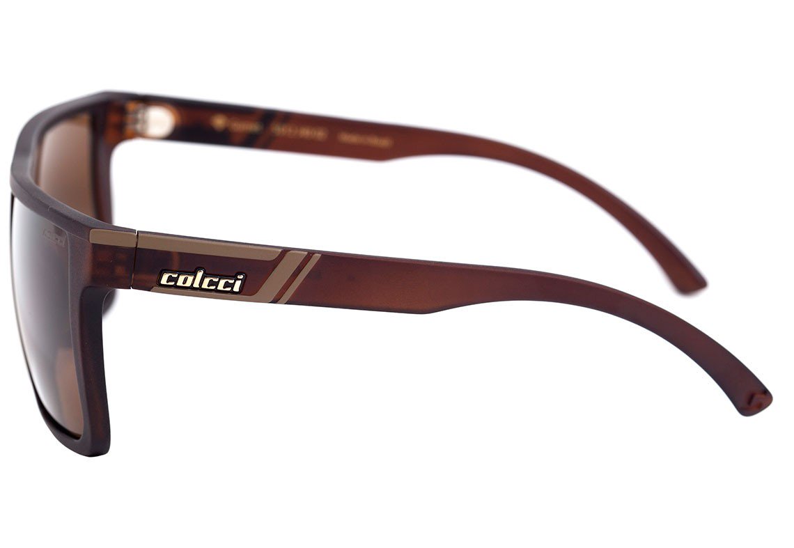 Óculos de Sol Colcci Garnet Marrom Translúcido Fosco / Marrom - 56 mm