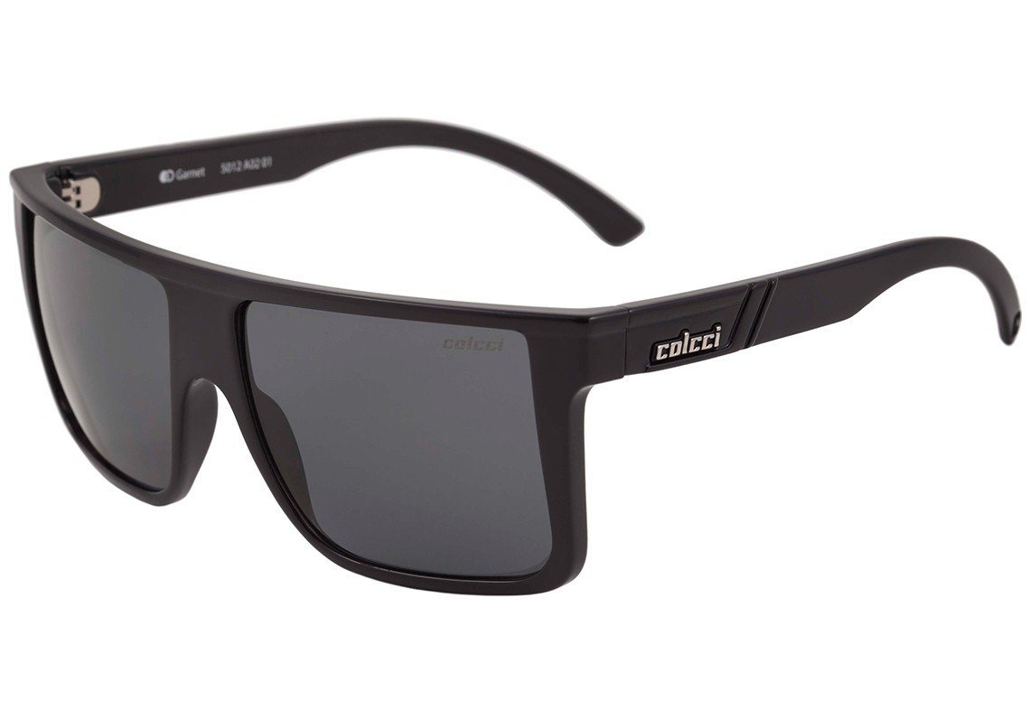 Óculos de Sol Colcci Garnet Preto Brilho / Preto - 56 mm