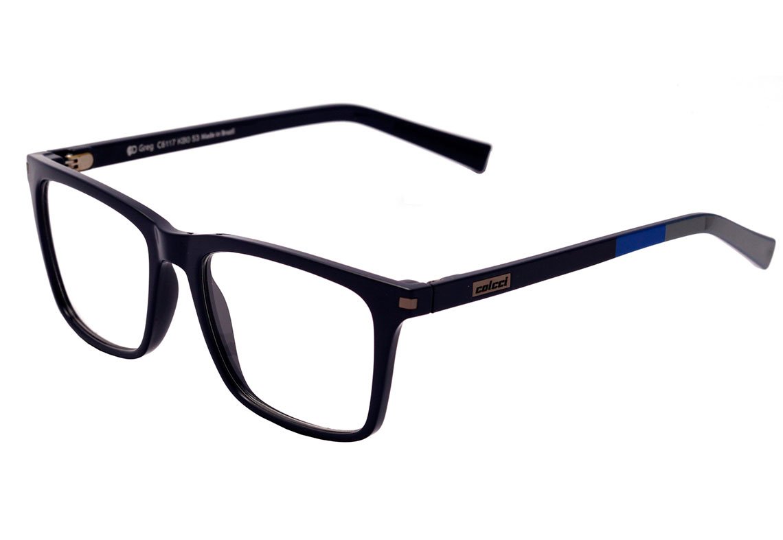 Óculos de Grau Colcci Greg Azul Brilho - 53 mm