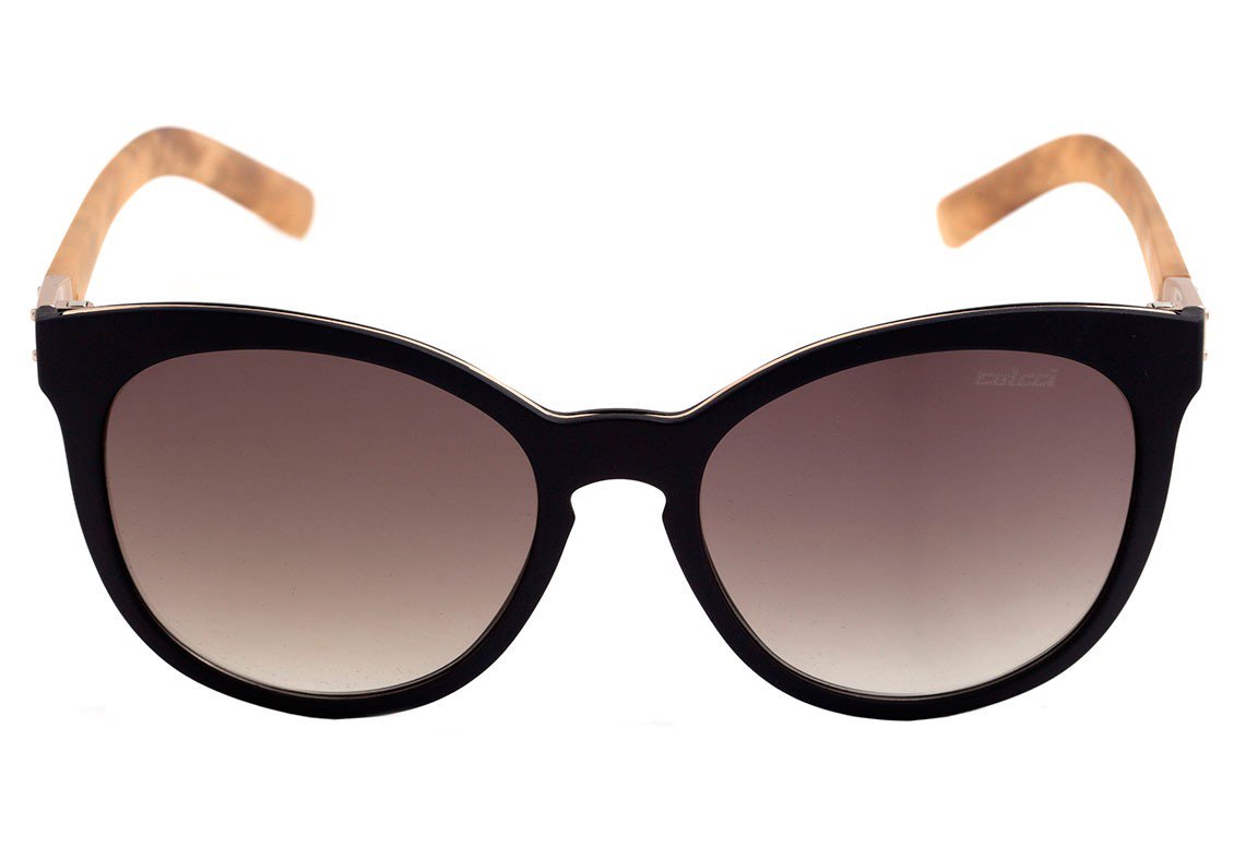 Óculos de Sol Colcci Nina Preto e Bege Fosco / Marrom Degradê - 54 mm