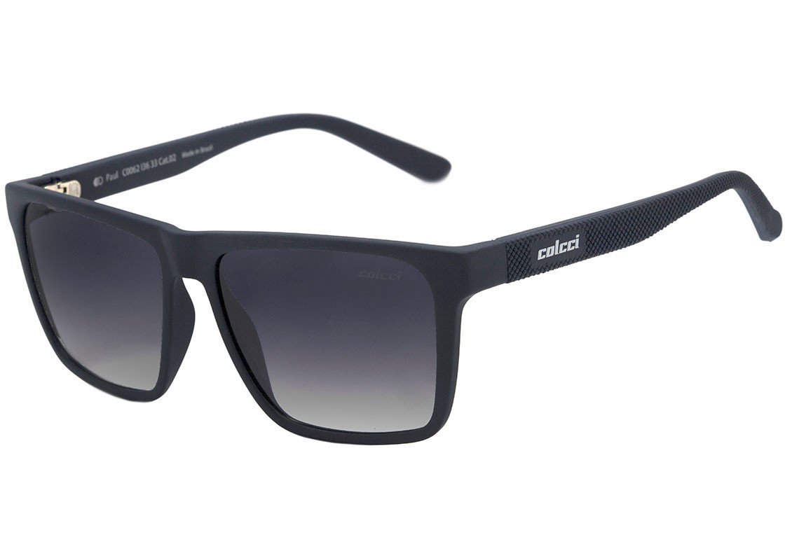 Óculos de Sol Colcci Paul Azul Fosco / Preto Degradê - 58 mm
