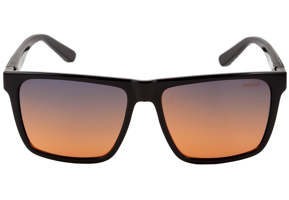 Colcci Paul Preto Brilho / Marrom Degradê Espelhado - 58 mm - Sol