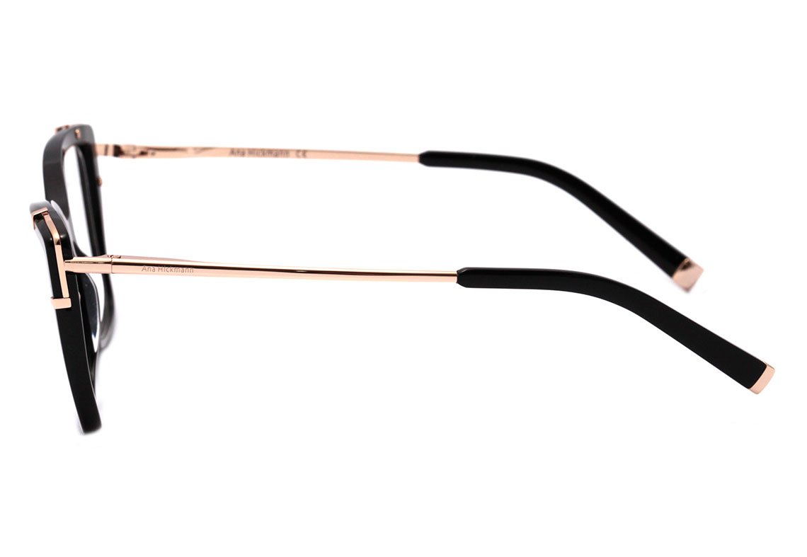 Ana Hickmann AH 6381 H02 Vinho e Dourado Brilho - Lente 5,6 cm A01 PRETO E DOURADO BRILHO Lente 5,6 cm