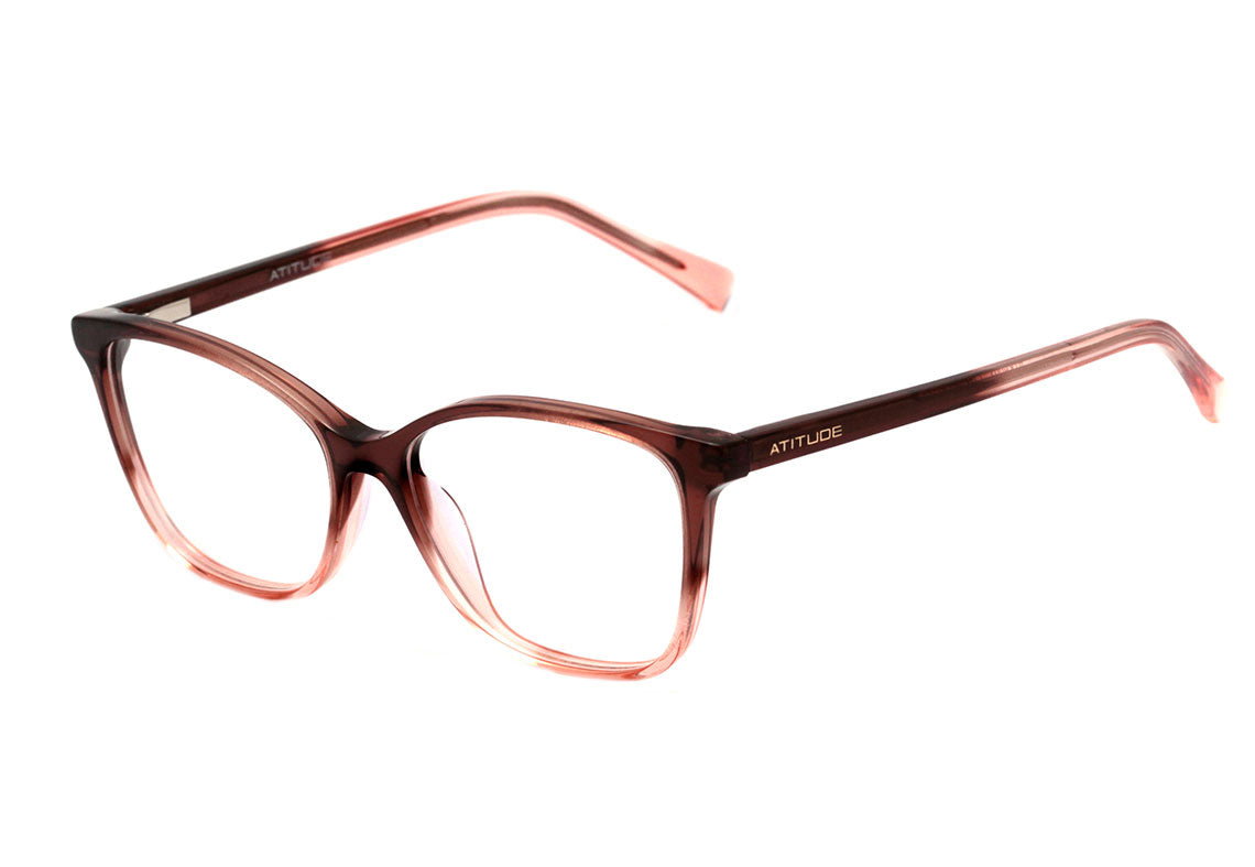 Atitude Kids ATK 6002 C03 Marrom Translúcido Degradê Brilho - Lente 5,0 cm