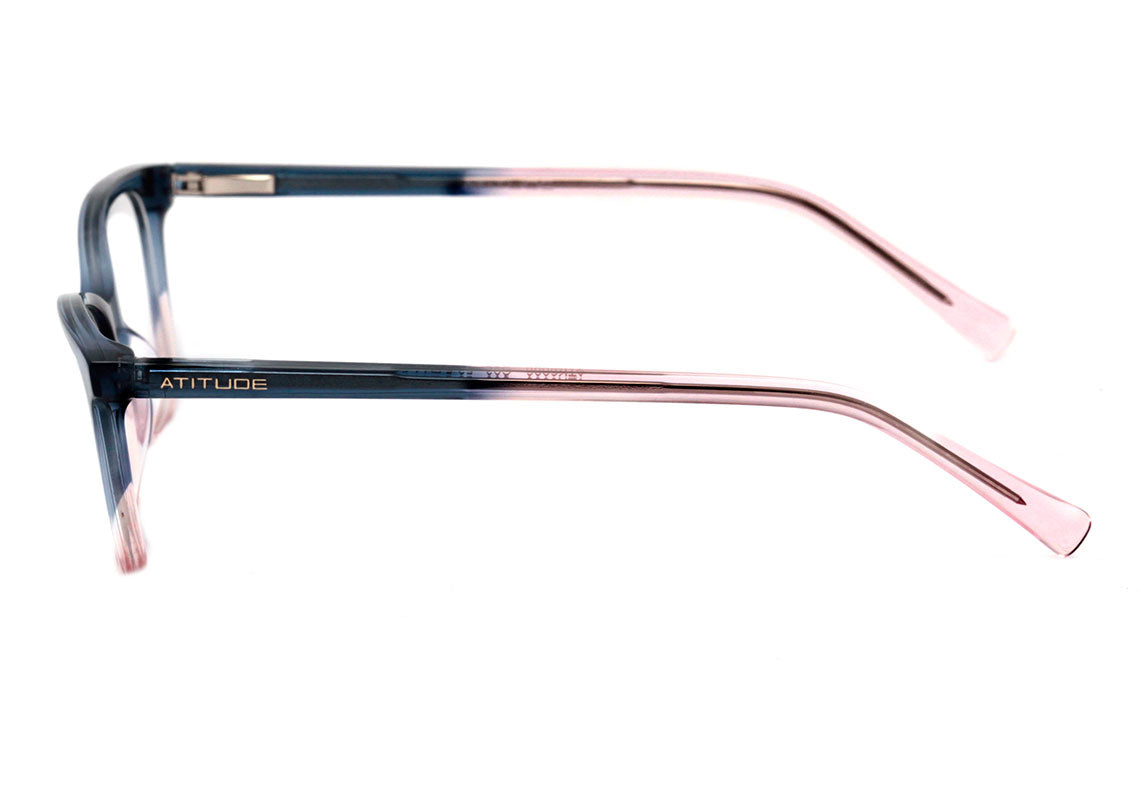 Atitude Kids ATK 6006 C03 Azul Translúcido Degradê Brilho - Lente 5,2 cm