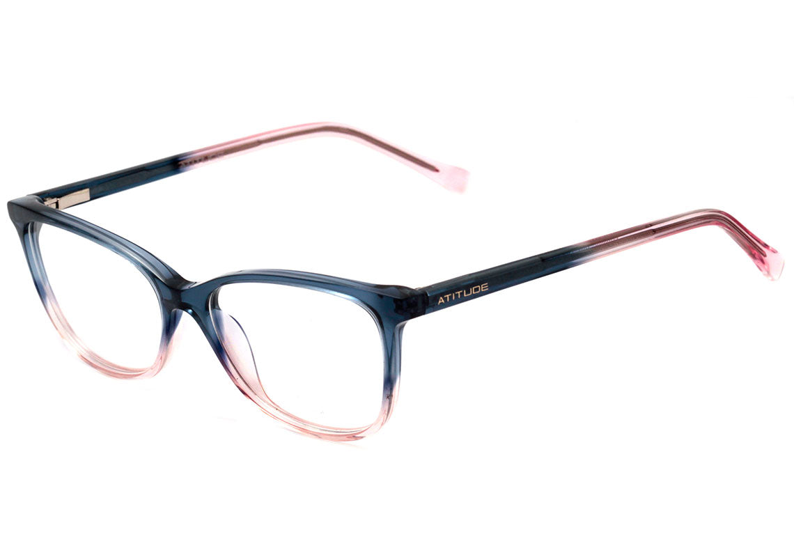 Atitude Kids ATK 6006 C03 Azul Translúcido Degradê Brilho - Lente 5,2 cm