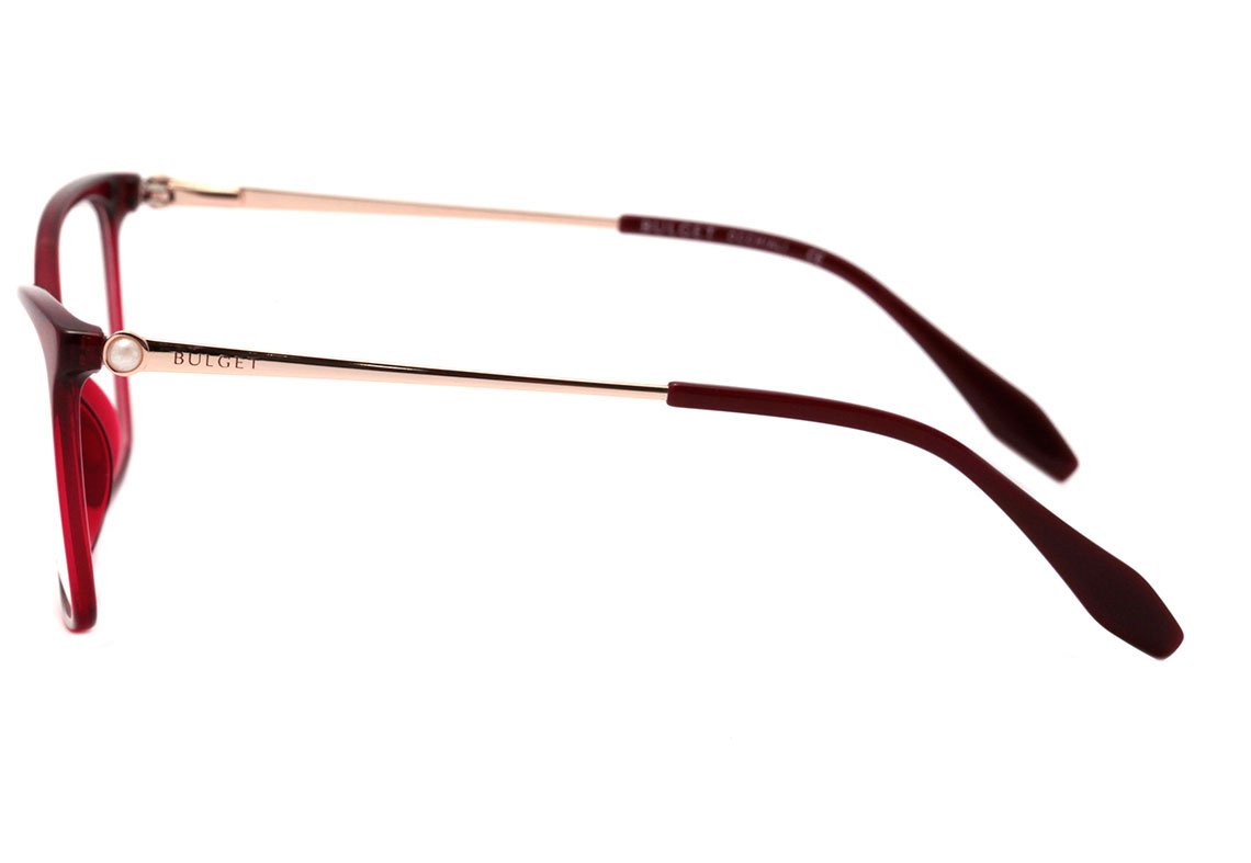 Bulget BG 6356 I T02 VERMELHO TRANSLÚCIDO E DOURADO BRILHO Lente 5,4 cm