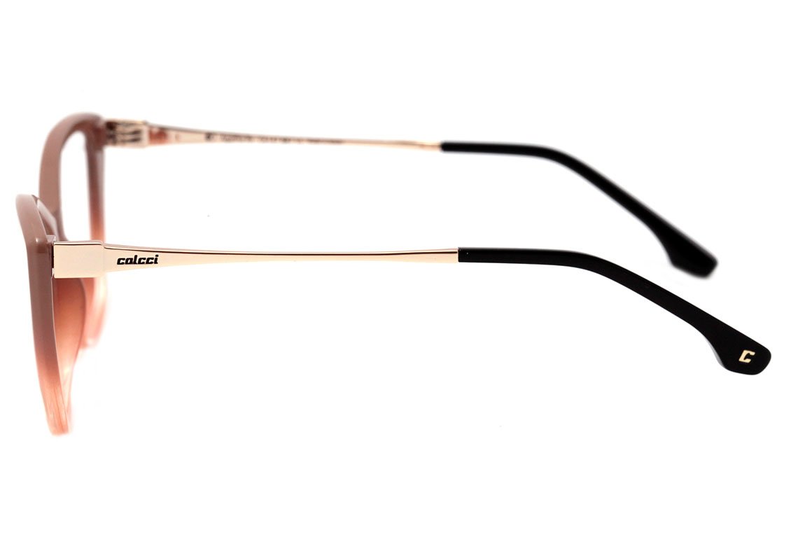 Colcci Agatha Nude Degradê Brilho - Lente 5,5 cm - Grau