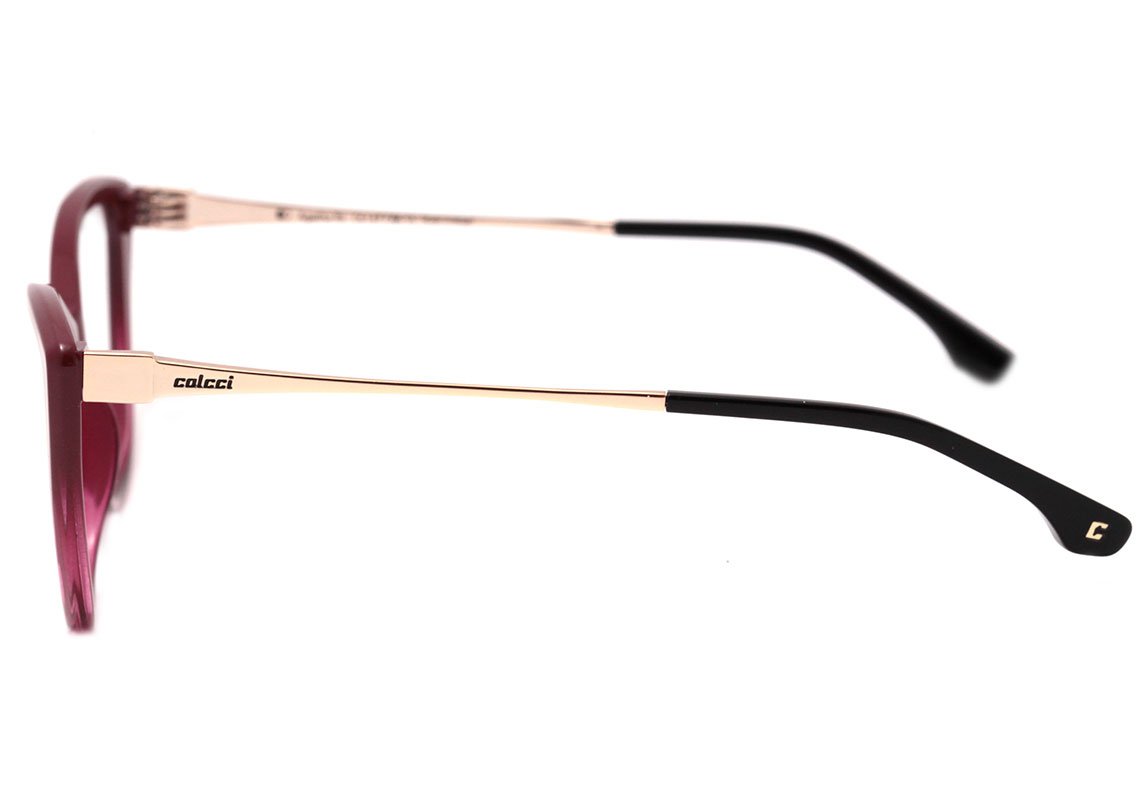 Colcci Agatha Vinho Degradê Brilho - Lente 5,5 cm - Grau