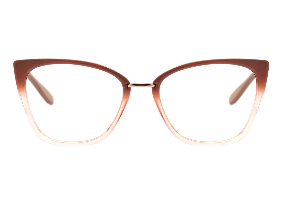 Colcci Aretha Nude Degradê Translúcido Brilho - Lente 5,7 cm - Grau