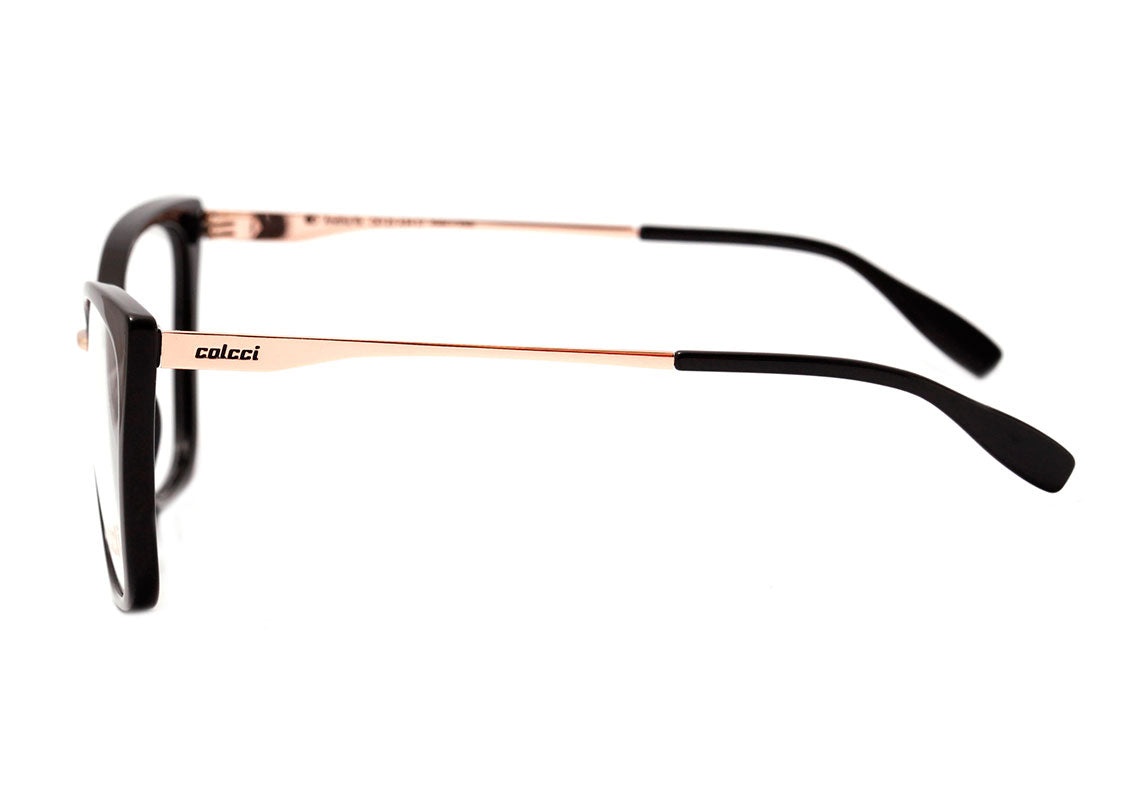 Colcci Aretha Preto Brilho - Lente 5,7 cm - Grau