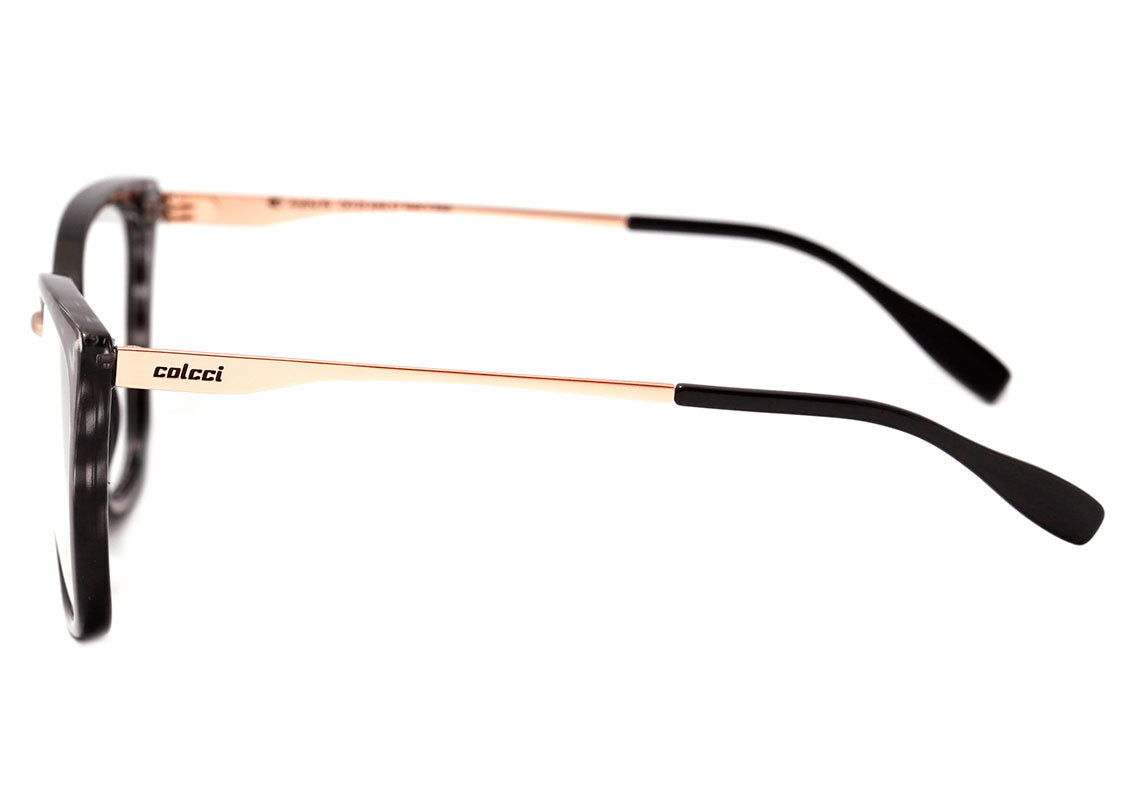 Colcci Aretha Preto Mesclado Brilho - Lente 5,7 cm - Grau
