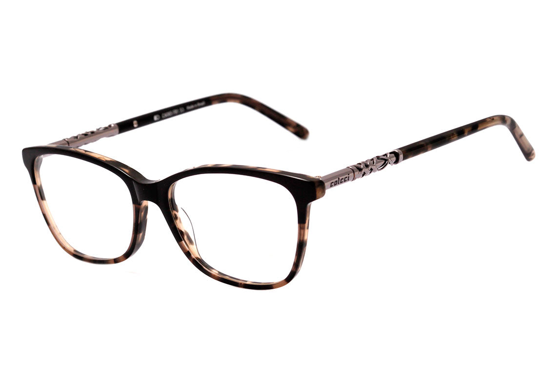 Óculos de Grau Colcci C6085 PRETO MESCLADO BRILHO Lente 5,3 cm