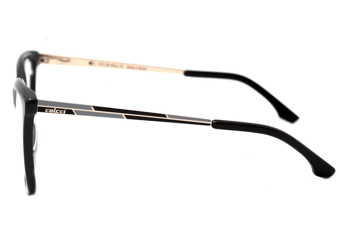 Colcci C6128 Cinza e Preto Brilho - Lente 5,5 cm - Grau