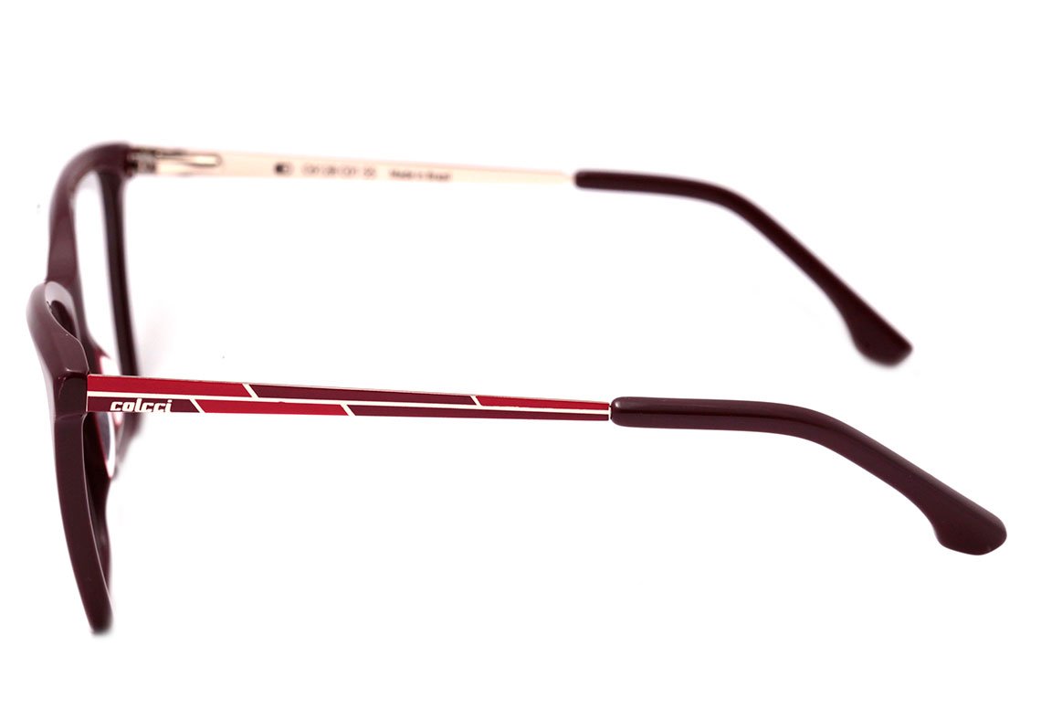 Colcci C6128 Vinho e Dourado Brilho - Lente 5,5 cm - Grau