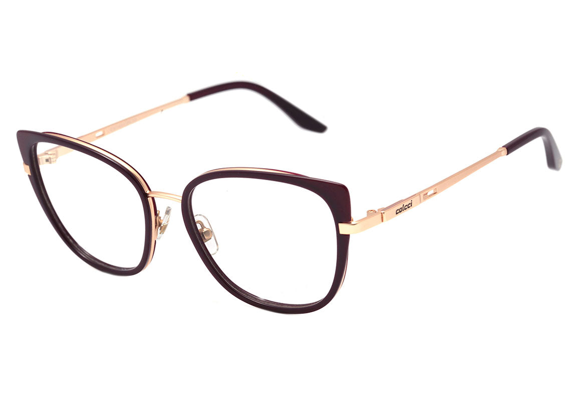 Colcci C6143 Roxo e Dourado Brilho - Lente 5,4 cm