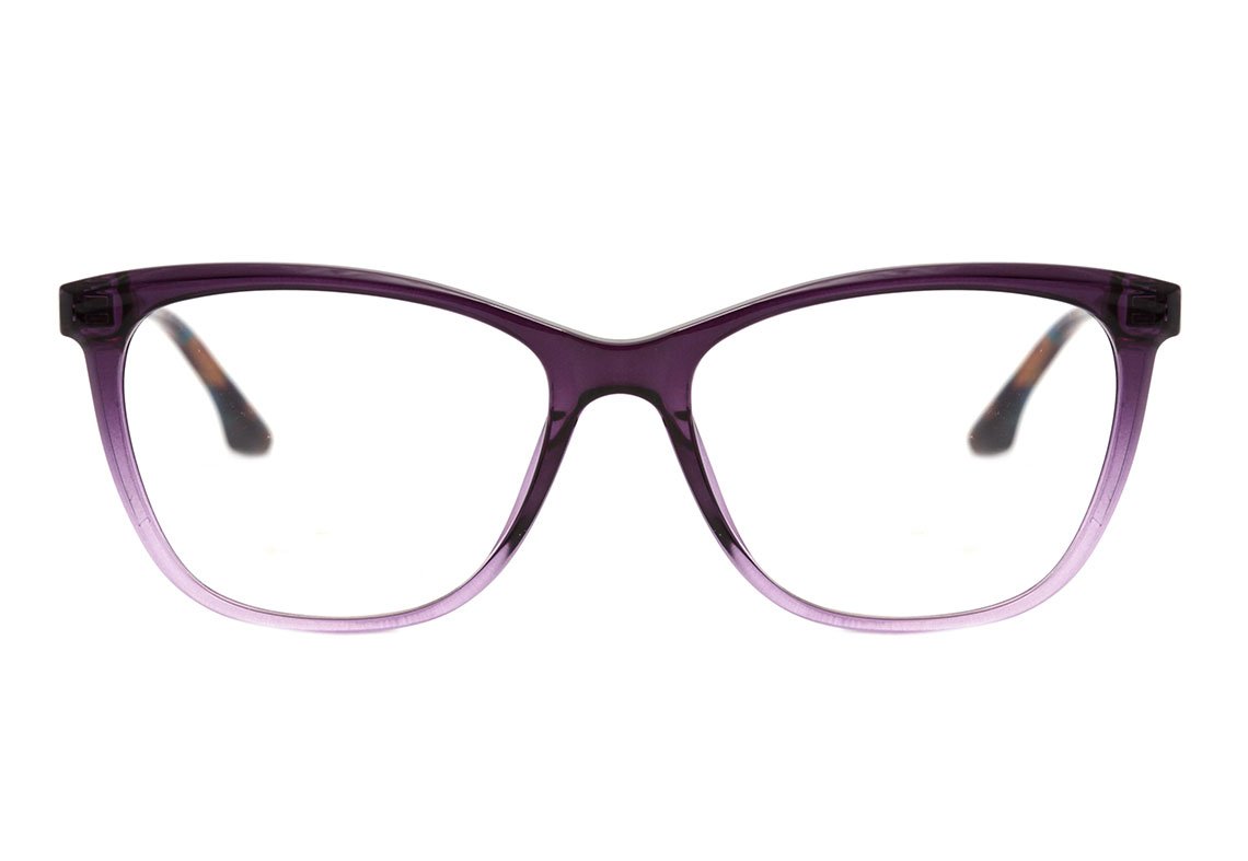 Colcci Marie 2 Roxo Translúcido Degradê Brilho - Lente 5,5 cm - Grau
