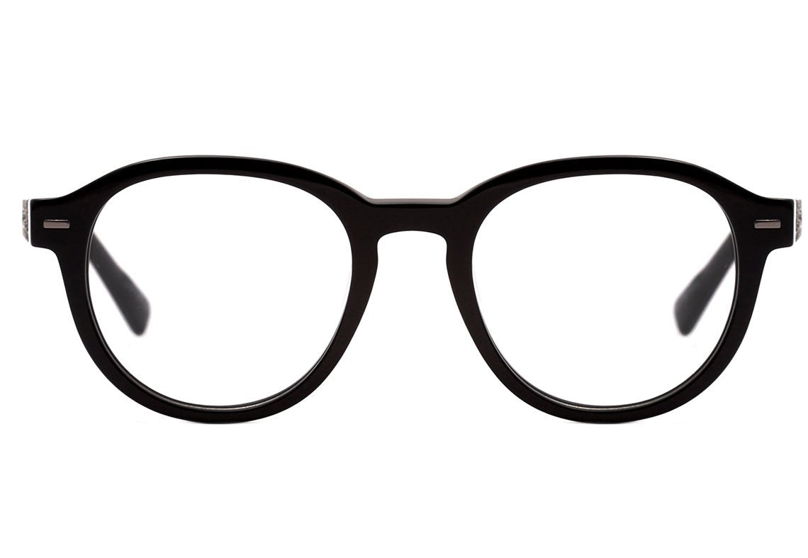 Evoke EVK RX1 A01 Black Shine Temple Black Wood Lente 4,8 Cm  - Grau