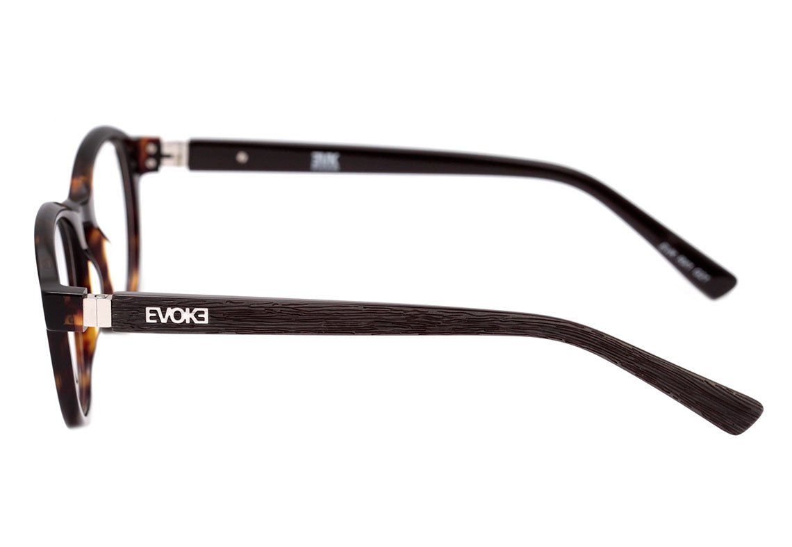 Evoke EVK RX1 G21 Turtle Shine Temple Wood 48 mm - Grau