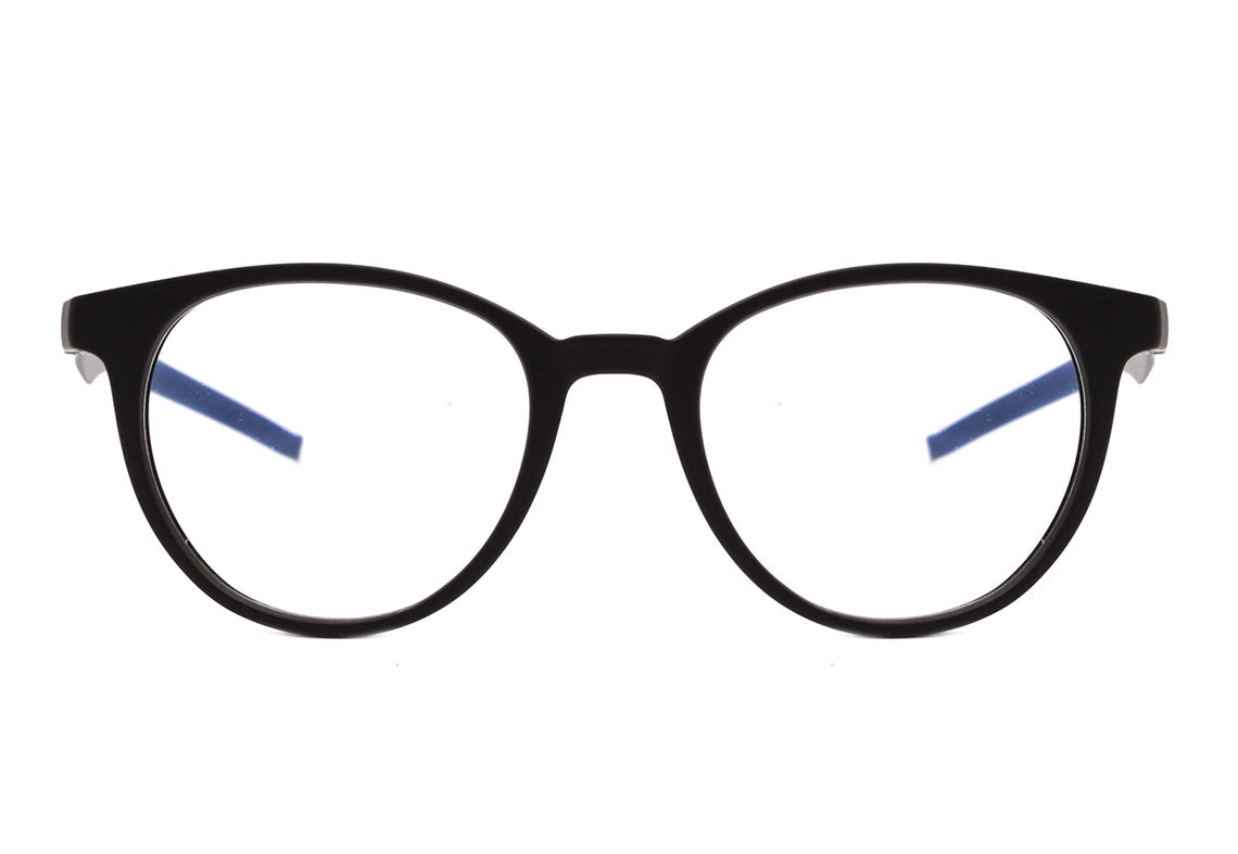 HB Duotech 0253 Clip On Matte Black D. Blue / Blue Polarized - Lente 4,9 cm - Grau