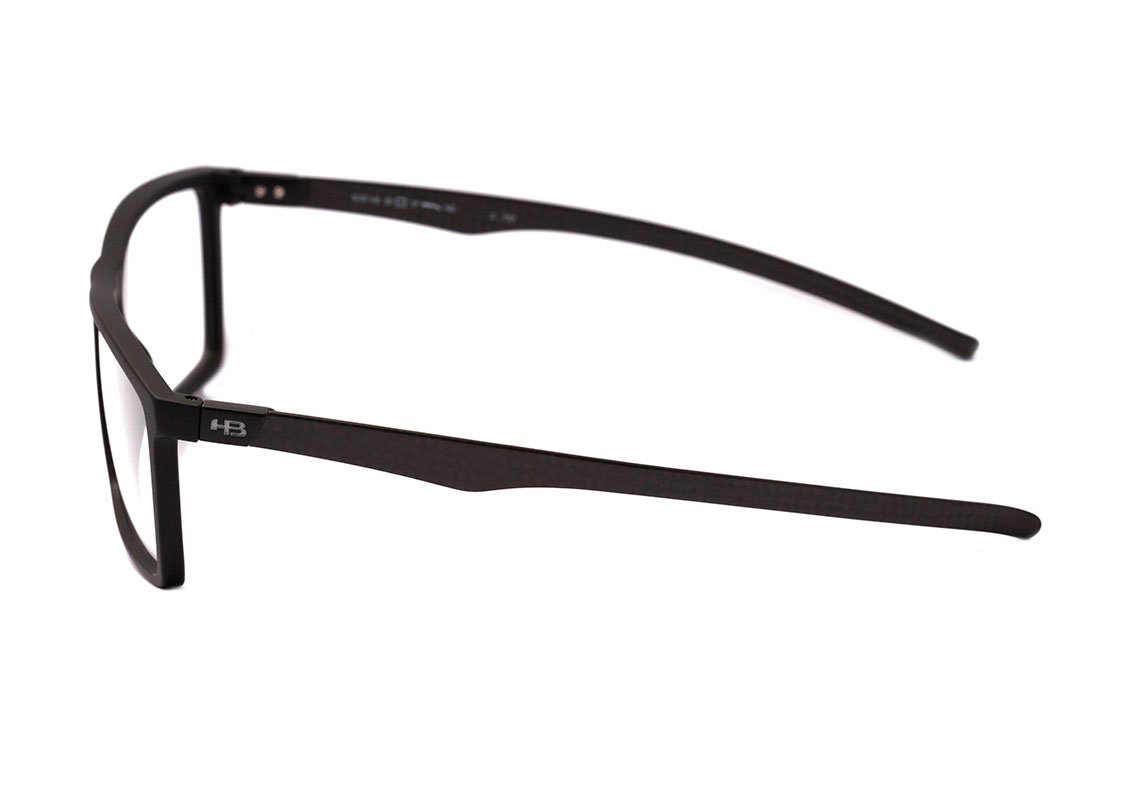 Óculos de Grau HB Polytech M 93149 Matte Black Carbon Fiber Unico - 57 mm