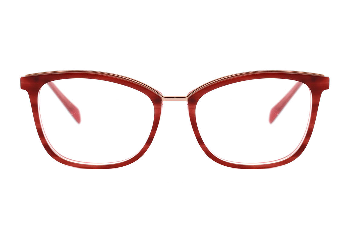 Óculos de Grau Hickmann HI 6134 B E03 Rosa Mesclado Brilho - 53 mm