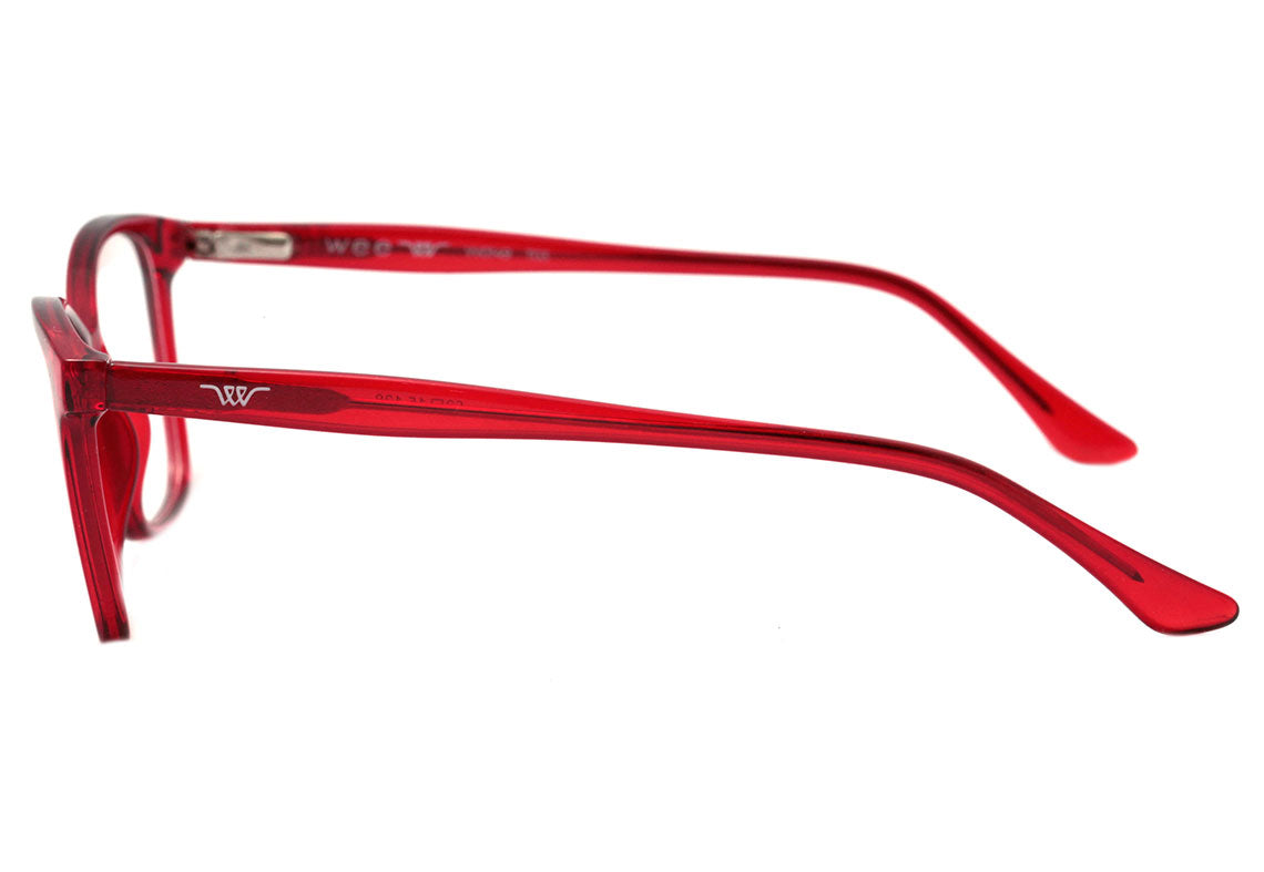 Wee W0149 T03 Vermelho Translúcido Brilho - Lente 5,3 cm