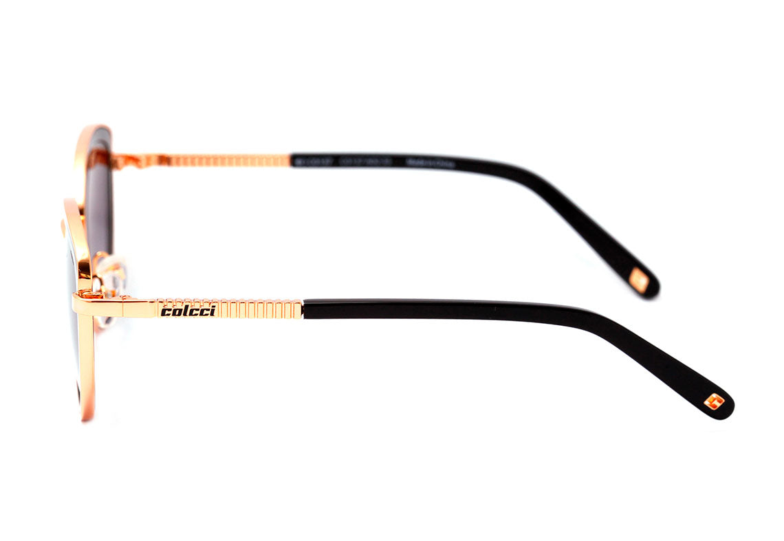 Óculos de Sol Colcci C0137 PRETO E DOURADO BRILHO/ CINZA DEGRADÊ UNICO