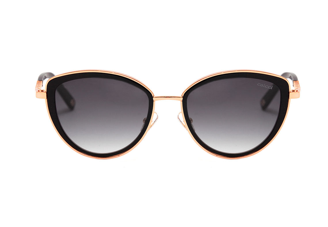 Óculos de Sol Colcci C0137 PRETO E DOURADO BRILHO/ CINZA DEGRADÊ UNICO