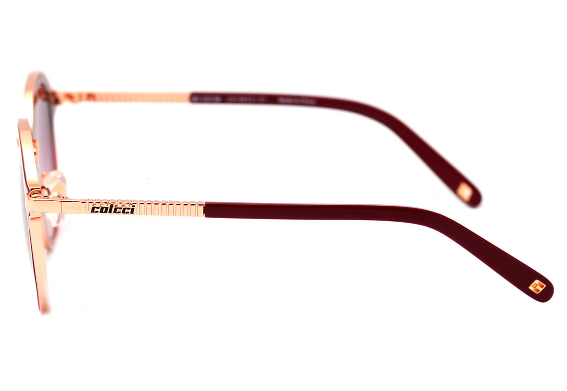 Óculos de Sol Colcci C0138 Vermelho e Dourado Brilho/ Vinho Degradê