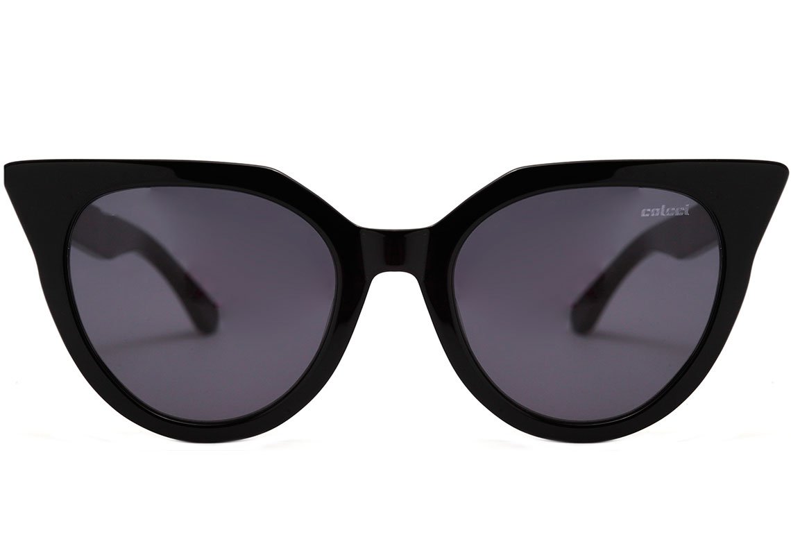 Colcci C0158 Preto Brilho / Cinza - Lente 5,0 cm