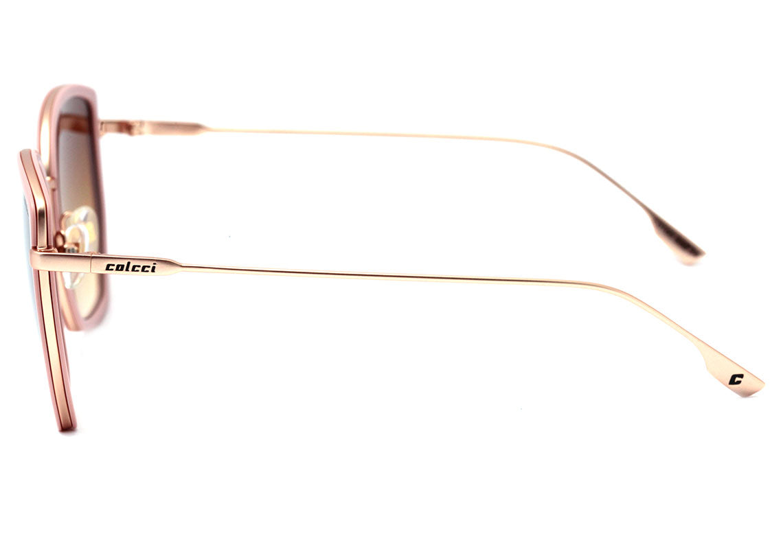 Colcci C0160 Rosa e Dourado Fosco / Marrom Degradê - Lente 5,6 cm