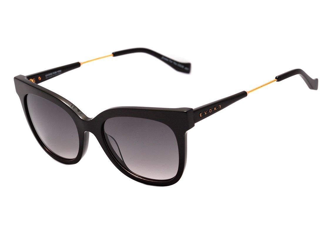 Óculos de Sol Evoke For You Ds36 A01 Black Shine/ Gray Gradient Unico