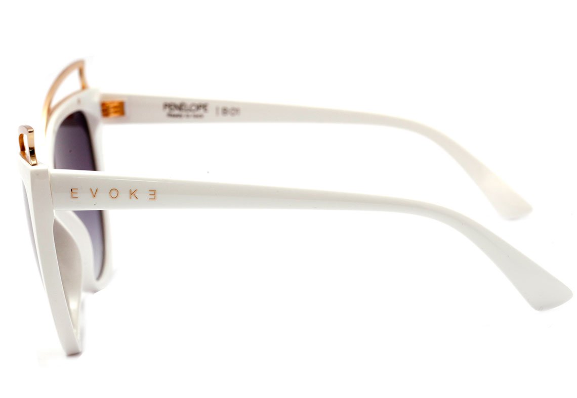 Óculos de Sol Evoke Penelope B01 White Shine / Gray Gradient Unico - Lente 5,6 cm