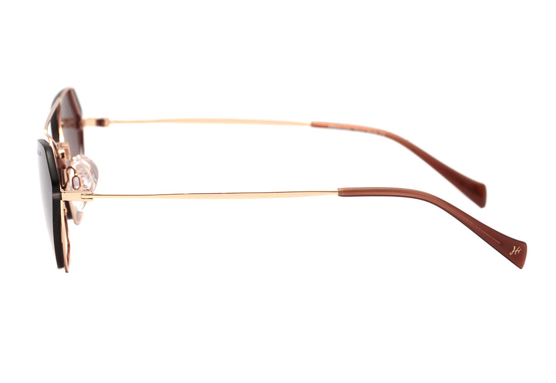 Hickmann HI 3111 04B DOURADO BRILHO/ MARROM DEGRADÊ 62 mm