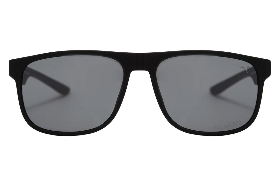 Puma PU0192S 002 Preto Fosco / Cinza Polarizado - Lente 5,7 cm