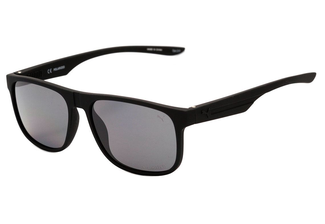 Puma PU0192S 002 Preto Fosco / Cinza Polarizado - Lente 5,7 cm