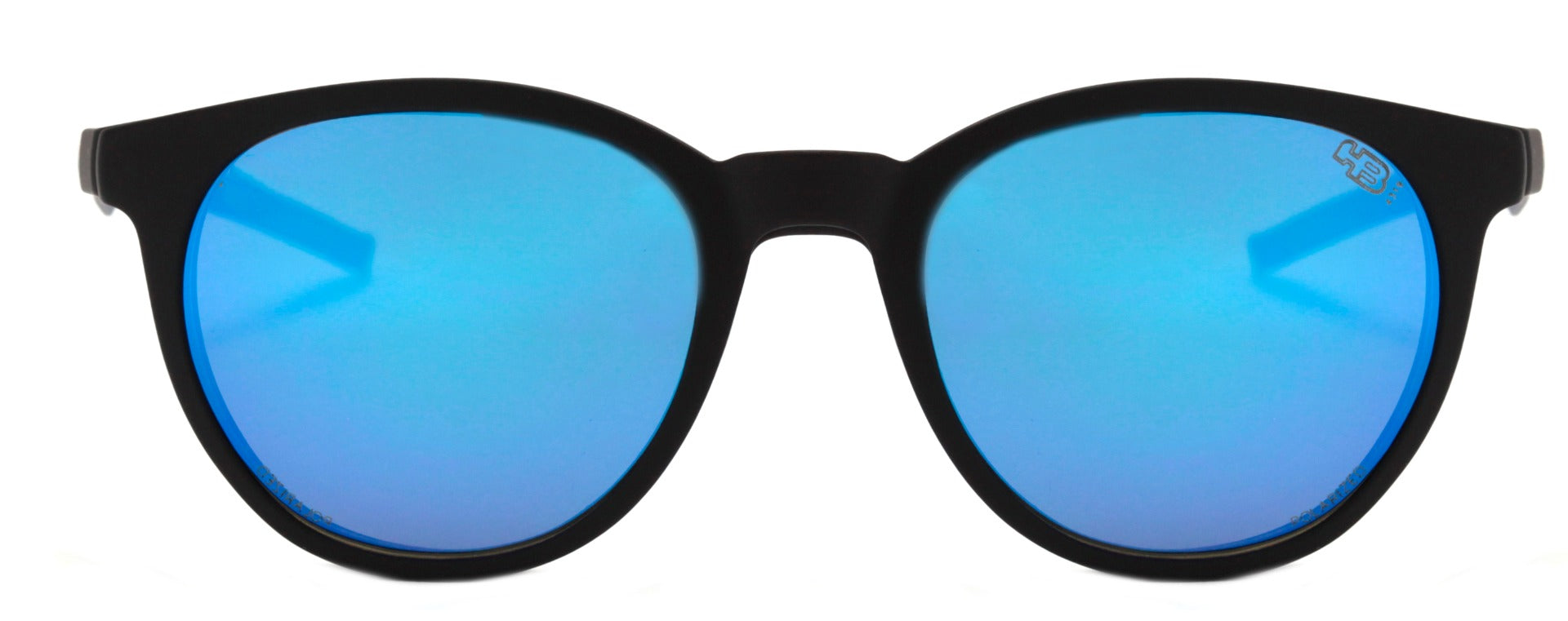HB Duotech 0253 Clip On Matte Black D. Blue / Blue Polarized - Lente 4,9 cm - Grau