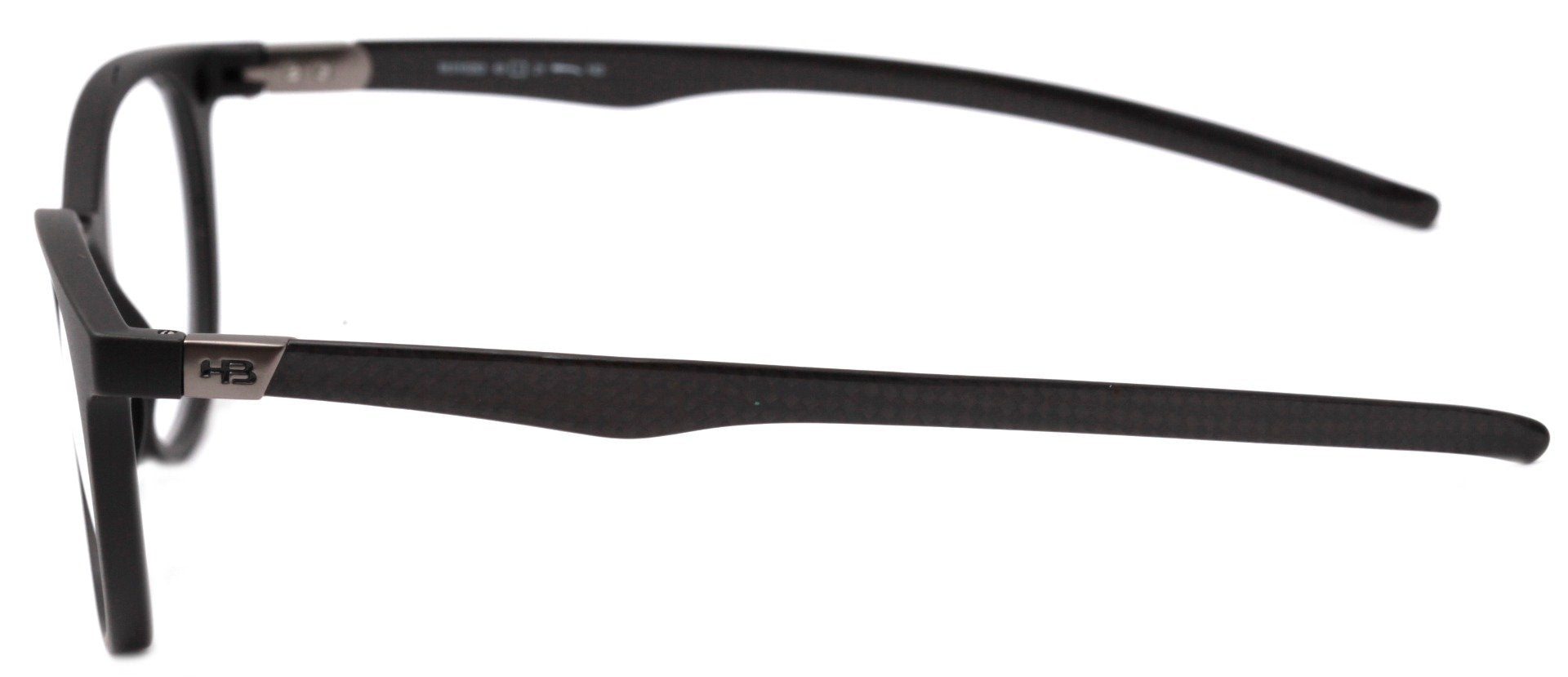 HB Duotech 0253 Clip On Matte Black Carbon Fiber / Gray Polarized - Lente 4,9 cm - Grau