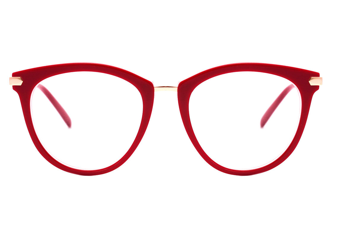 Hickmann Teen HI 6090 Y H02 Vermelho e Dourado Brilho - 50 mm