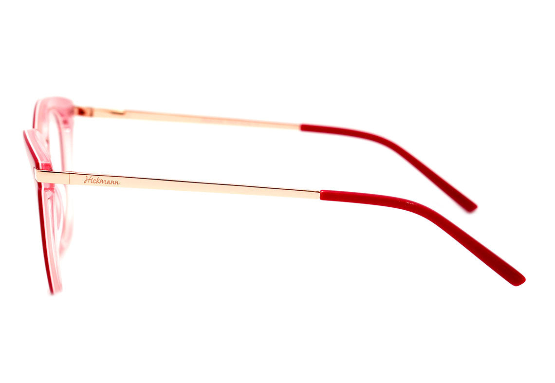 Hickmann Teen HI 6090 Y H02 Vermelho e Dourado Brilho - 50 mm