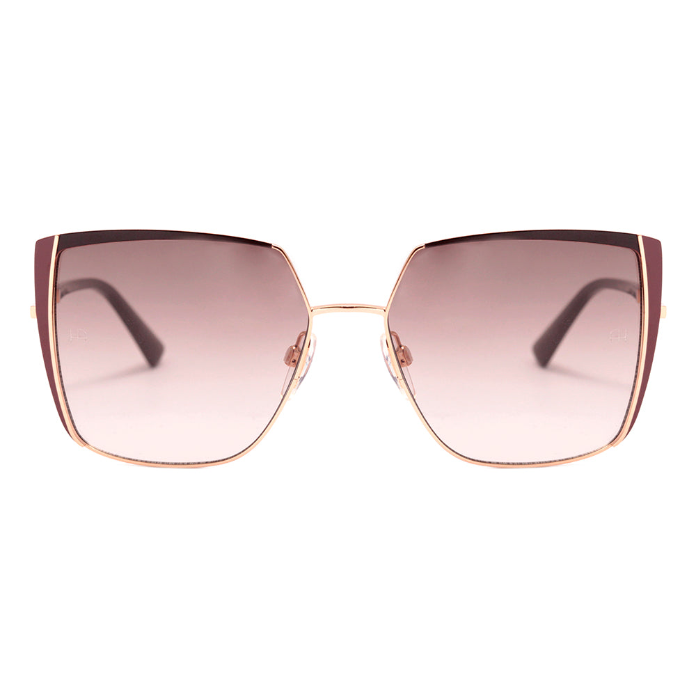 Ana Hickmann AH 3221 01A Marrom Fosco e Dourado Brilho / Marrom Degradê - Lente 5,9 cm