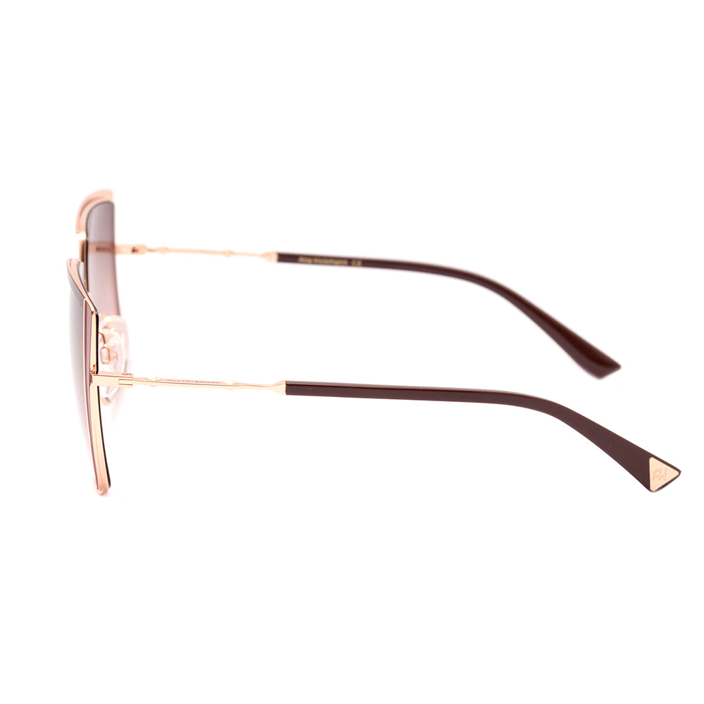 Ana Hickmann AH 3221 01A Marrom Fosco e Dourado Brilho / Marrom Degradê - Lente 5,9 cm