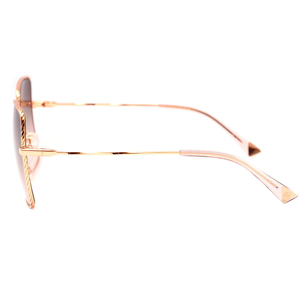 Ana Hickmann AH 3225 05A Dourado Brilho / Marrom Degradê - Lente 5,9 cm