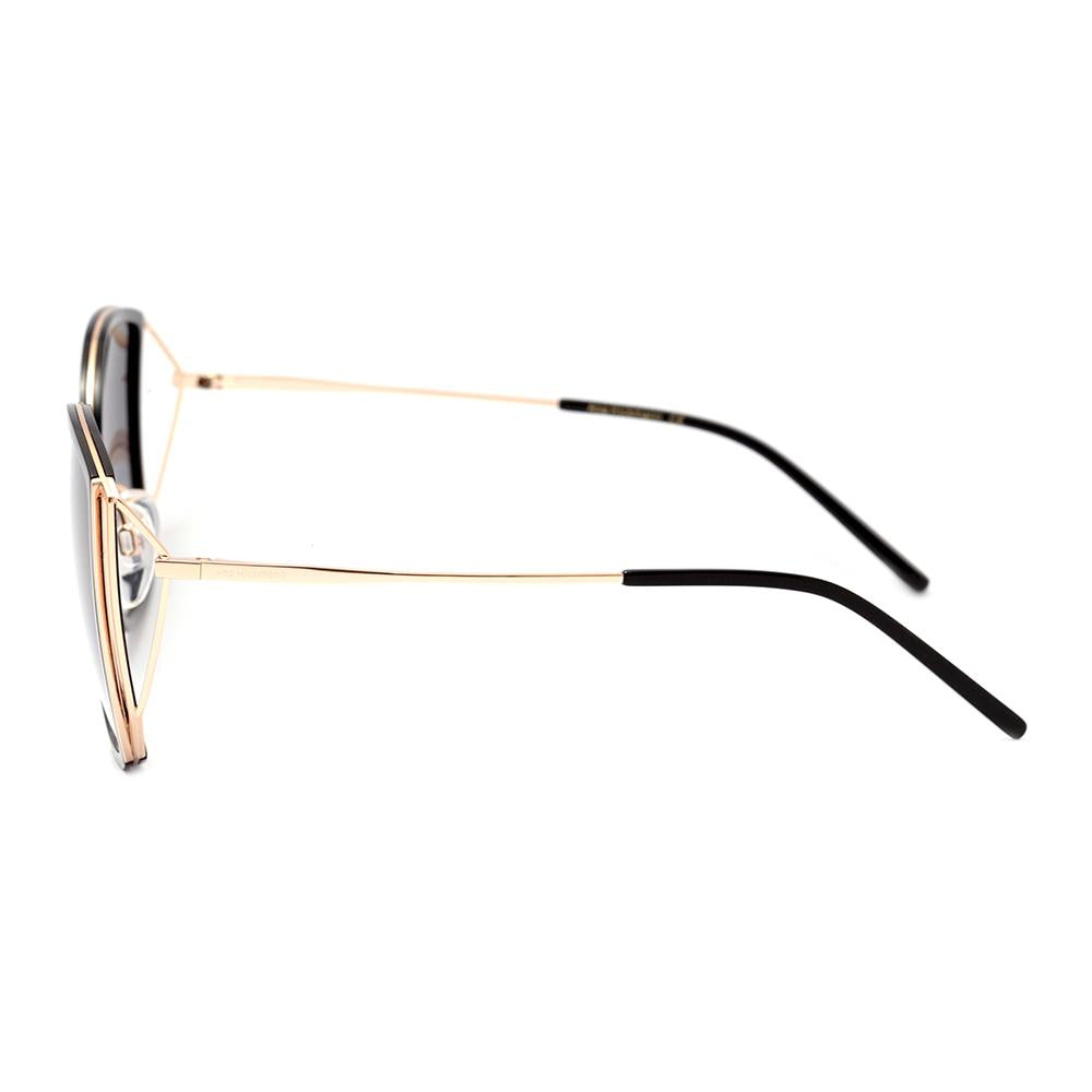 Ana Hickmann AH 3228 A01 Preto e Dourado Brilho/ Cinza Degradê Lente 5,5 Cm